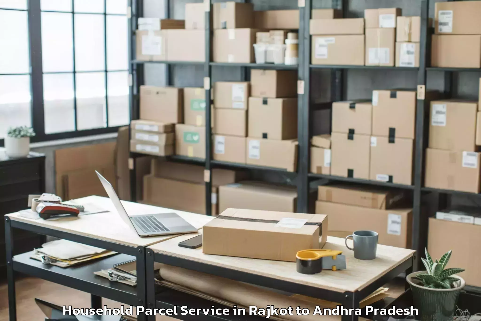 Leading Rajkot to Ponnuru Household Parcel Provider